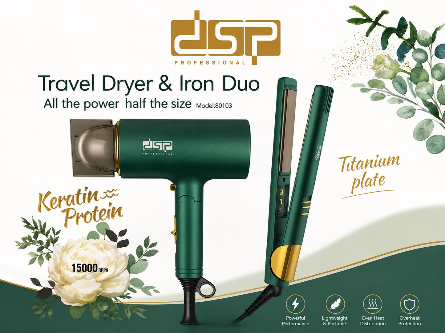 DSP Hair dryer set 80103