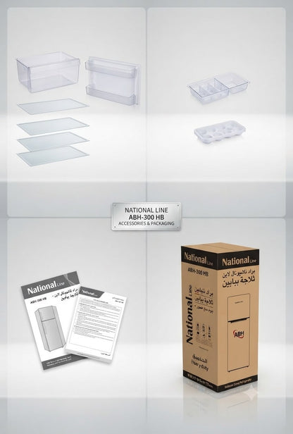 National Line top-mount refrigerator, model ABH-300 HB