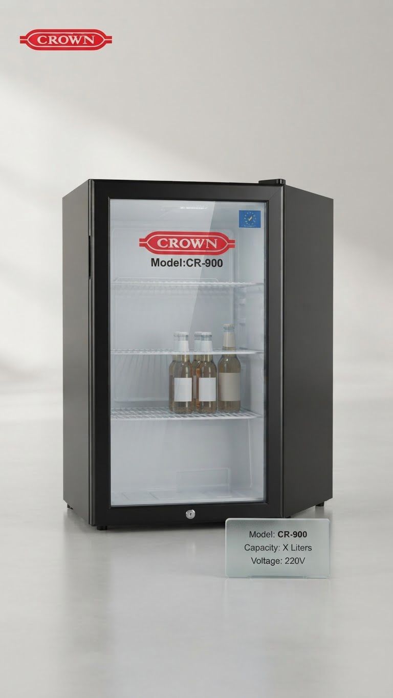 Crown single-door compact refrigerator CR-900.
