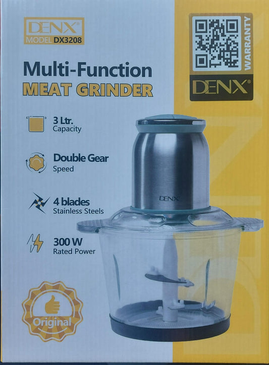 DENX dx3208 multifunctional meat grinder -3L STEEL