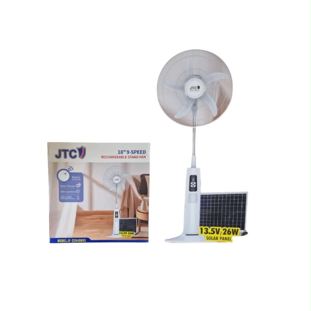 JTC RECHARGEABLE STAND FAN JF-S5948HRS