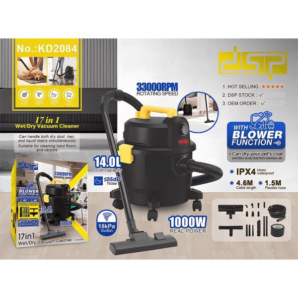 DSP WET/DRY VACCUM CLEANER KD2084