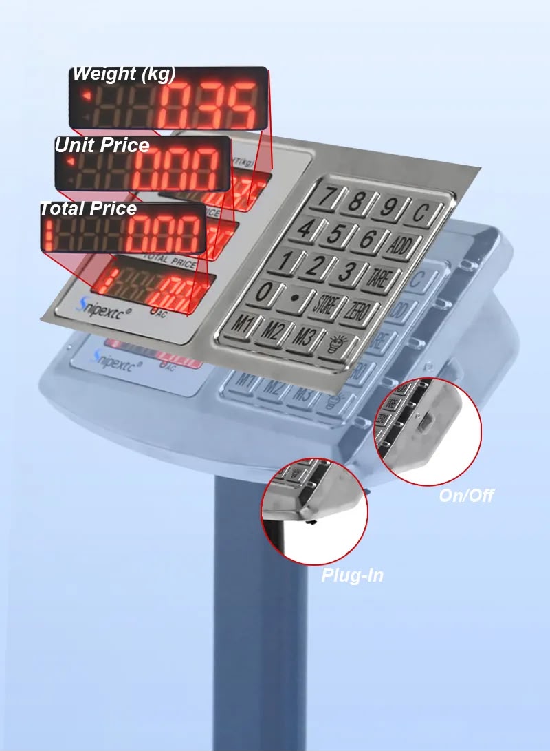 SCALE 300KG 400*500mm TCS-300kg