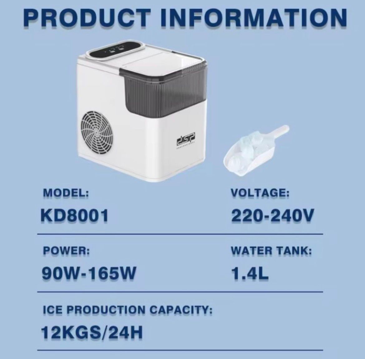 DSP DSP ICE MAKER KD8001