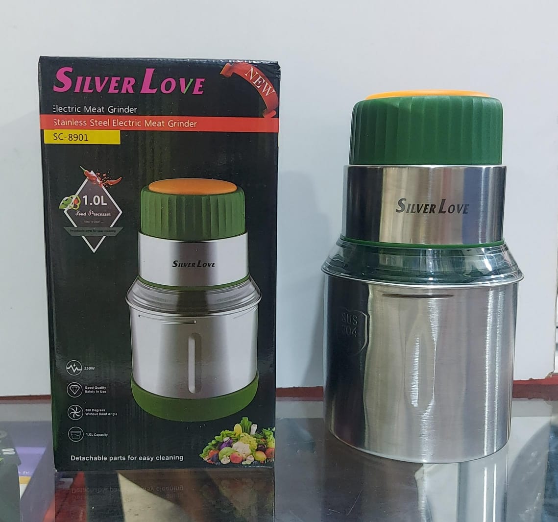 Silver Love Electric Meat Grinder, model SC-8901.