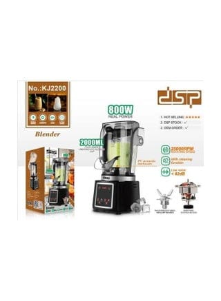 DSP KJ2200 800W Professional Stationary Blender Pro 2L for ice crushing,smoothie,crushing and many