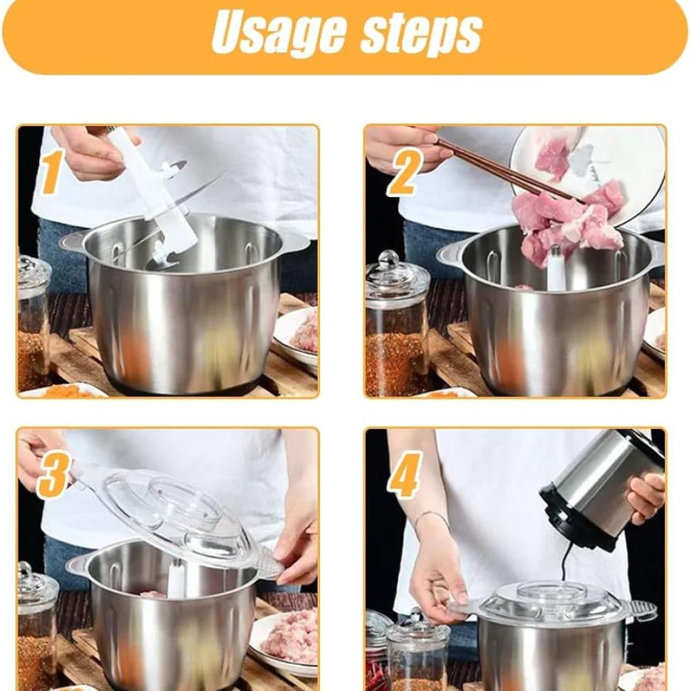 DENX DX-3204 Multifunctional food chooper Powerful 850W motor