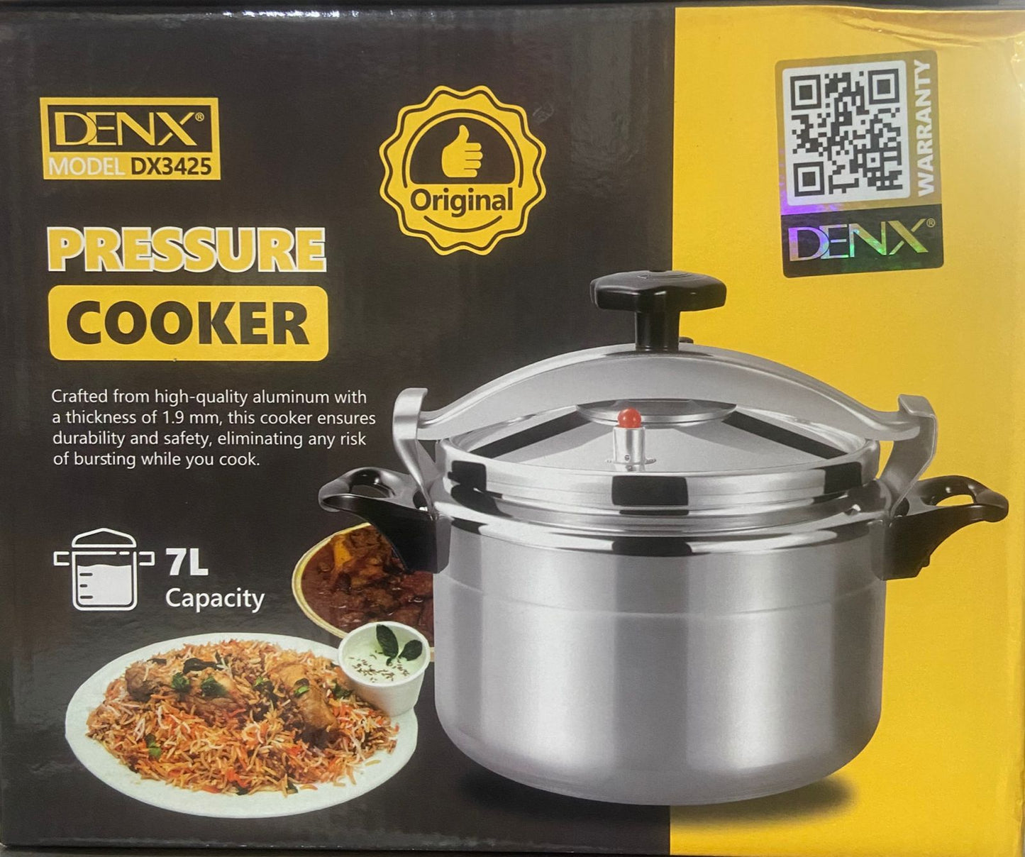 DENX DX3425 pressure cooker 7L
