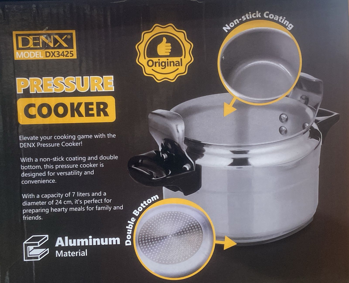 DENX DX3425 pressure cooker 7L