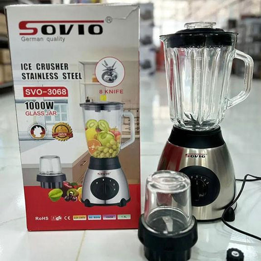 Sovio ice crusher stainless steel glass jar SVO-3068
