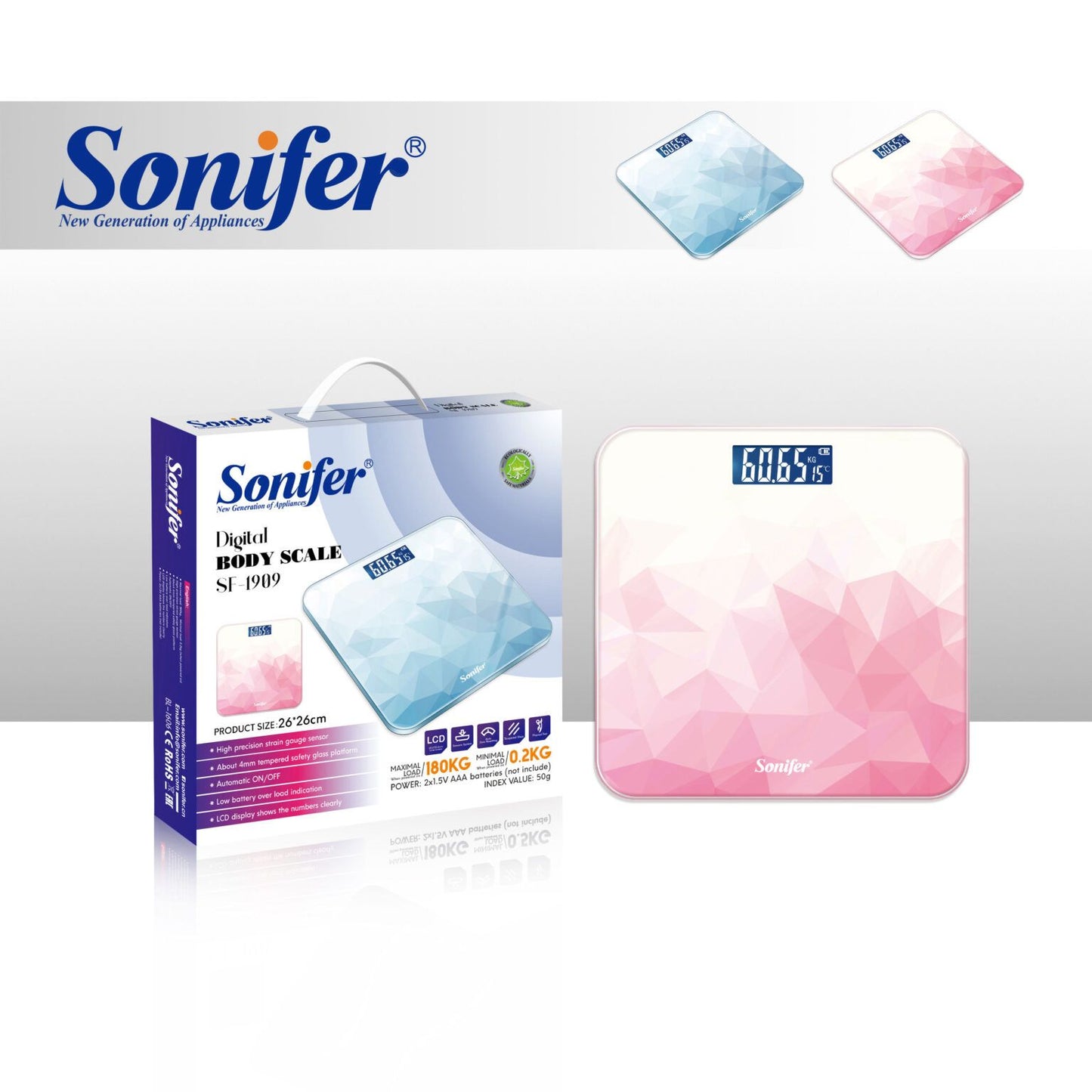 SONIFER DIGITAL BODY SCALE SF-1909