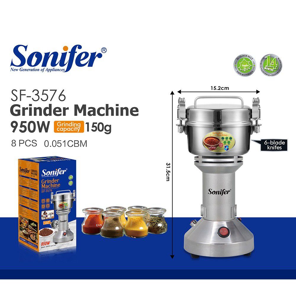 SONIFER GRINDER MACHINE 150g SF-3576